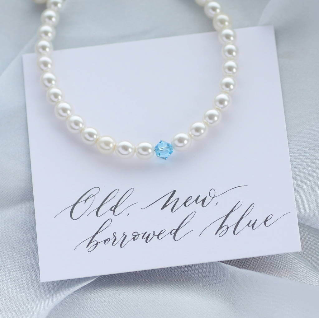 Joy by Corrine Smith Something Blue Bridal Armband Perlen Silber