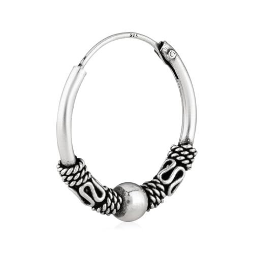 NKlaus Keltische Creole 925 Silber 18mm einzeln