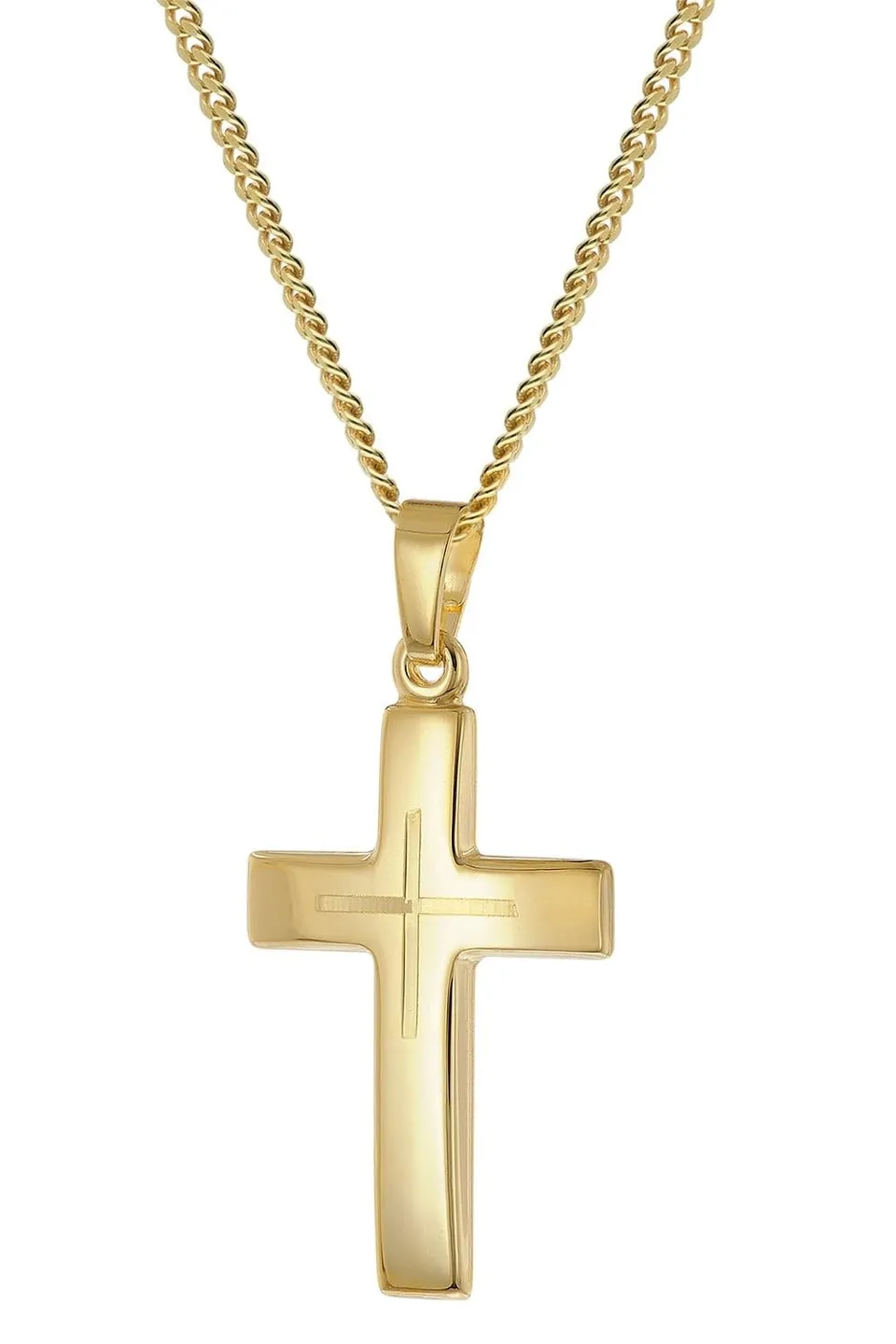 trendor Halsketten 21158 Kreuz Gold 333 mit Kette