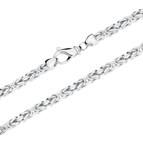 JEWLIX Königskette 925er Silber 5,7mm Vierkant 60cm Herren
