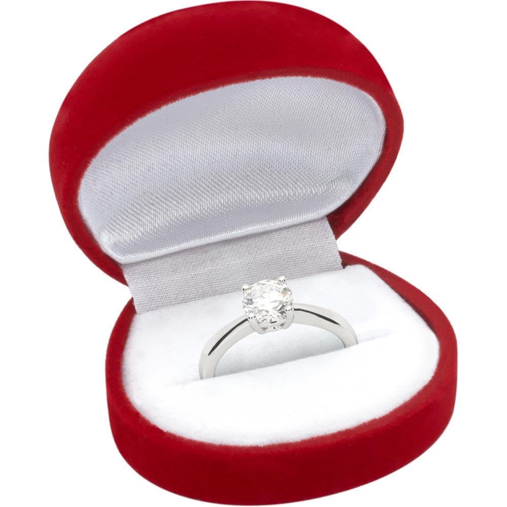 JEWLIX VR0050 Verlobungsring Silber Zirkonia Größe 58mm