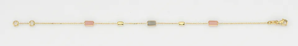 Eugen Rühle Armbänder 37.4900 Armband Gelbgold mit Mondstein Quarz