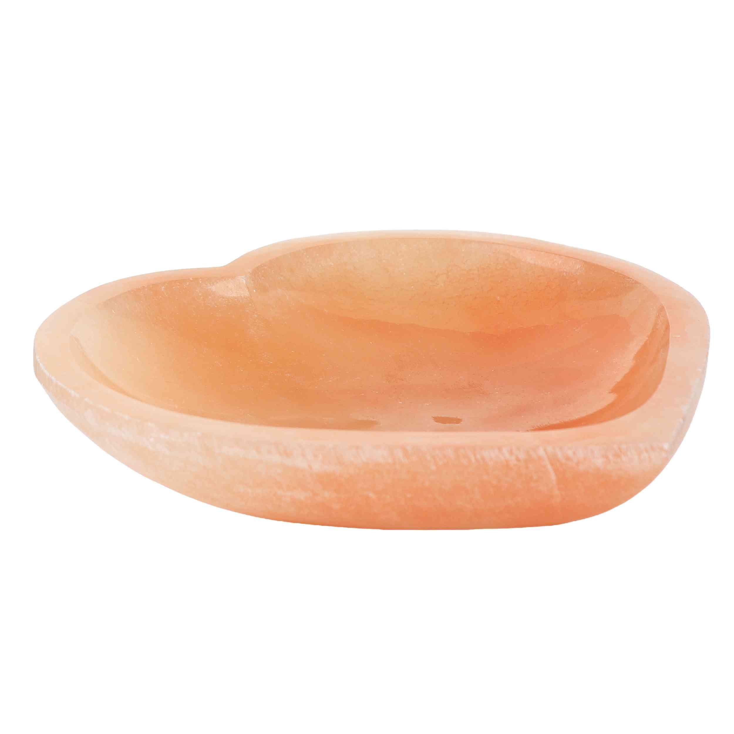 NKlaus Healing Crystals Orange Selenit Herzschale 20 cm