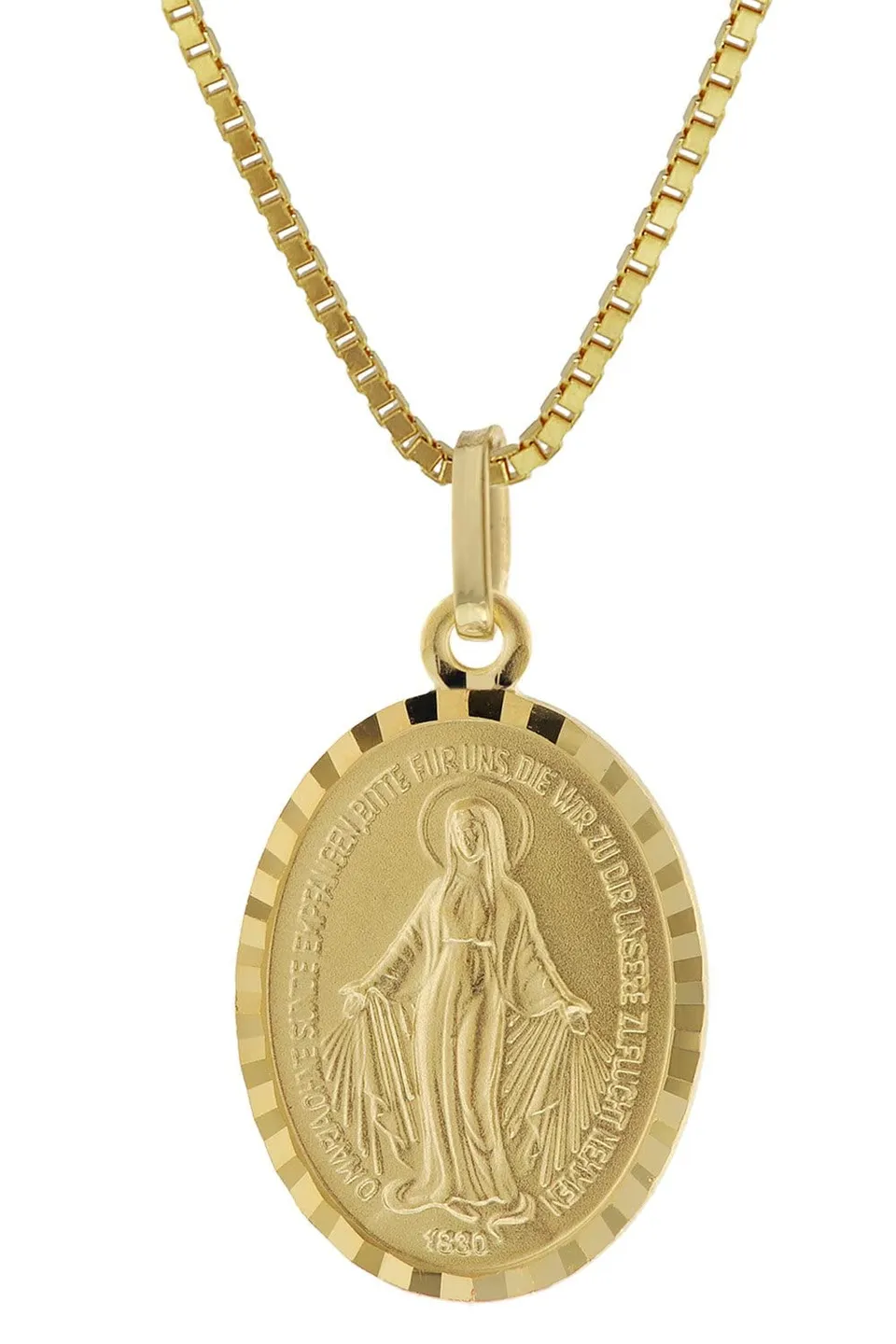 trendor Milagrosa Anhänger Gold 333 mit Kette 42 cm