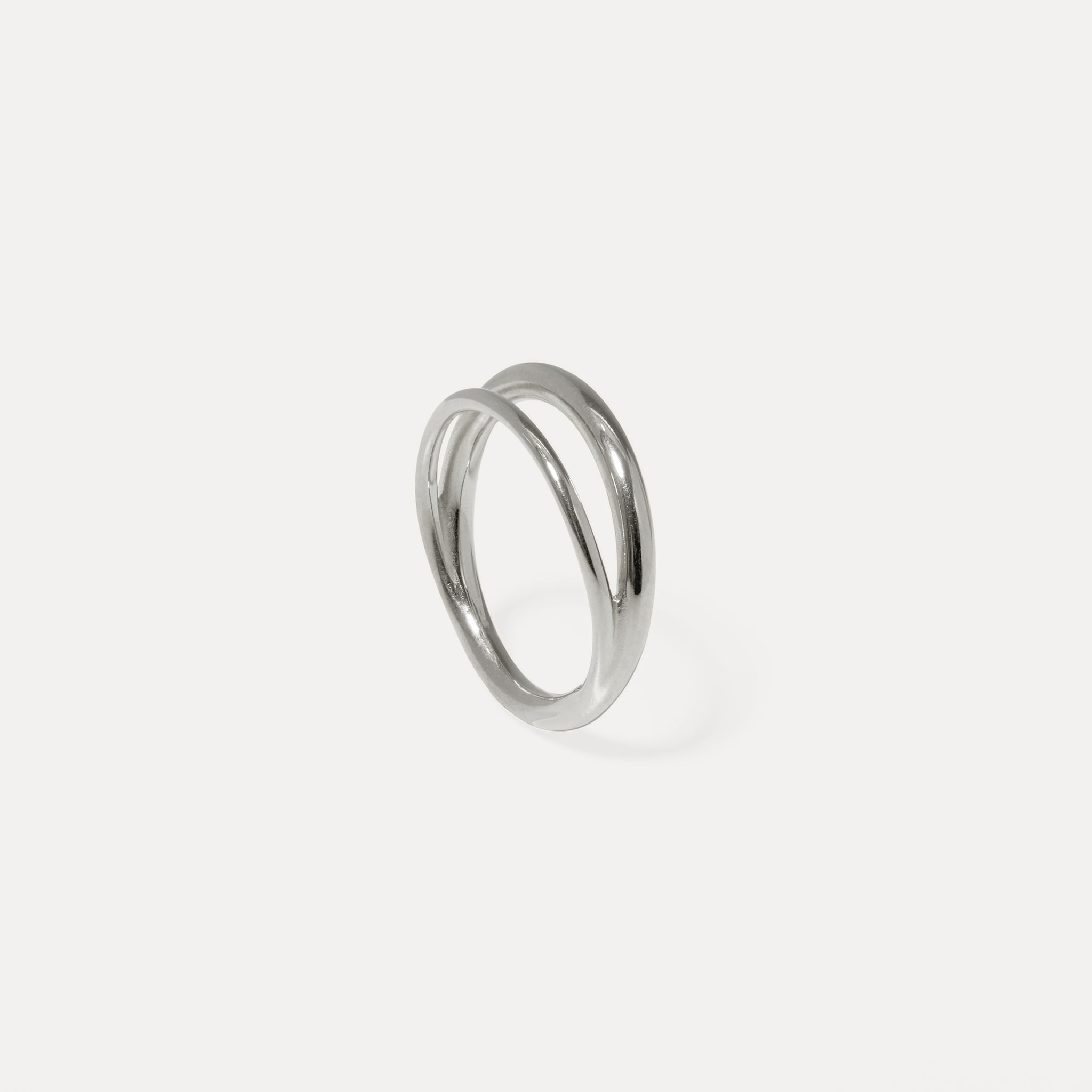 Stilnest Duo Stapelring 24k Gold Vermeil Gr. 52 dünn