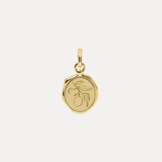 Stilnest Eden Lemon Seal Anhänger 585 Gold