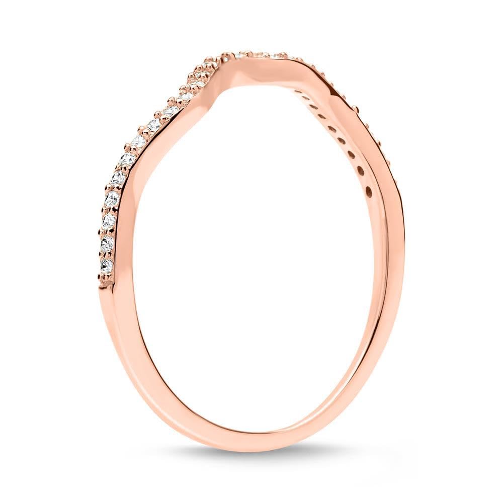 JEWLIX SR0384-R Ring 925er Silber Roségold Zirkonia
