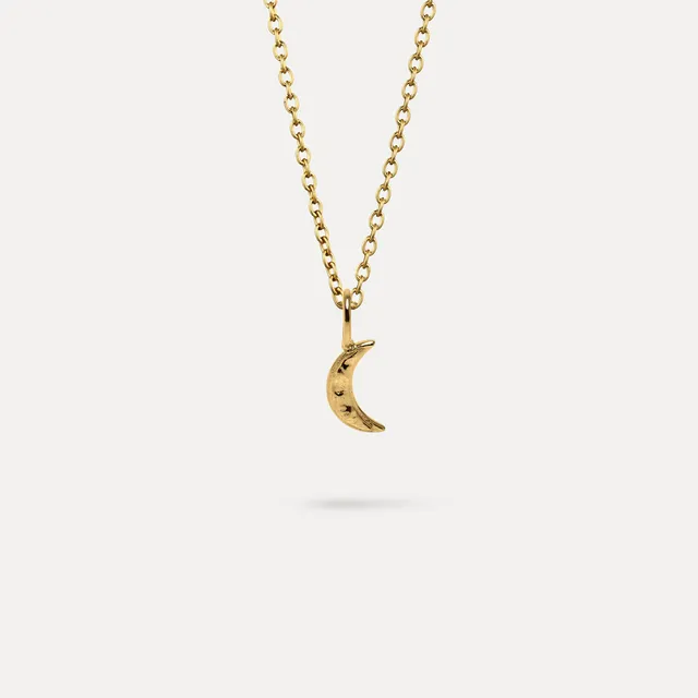 Stilnest Lunar Eclipse Halskette 45cm Gold Vermeil