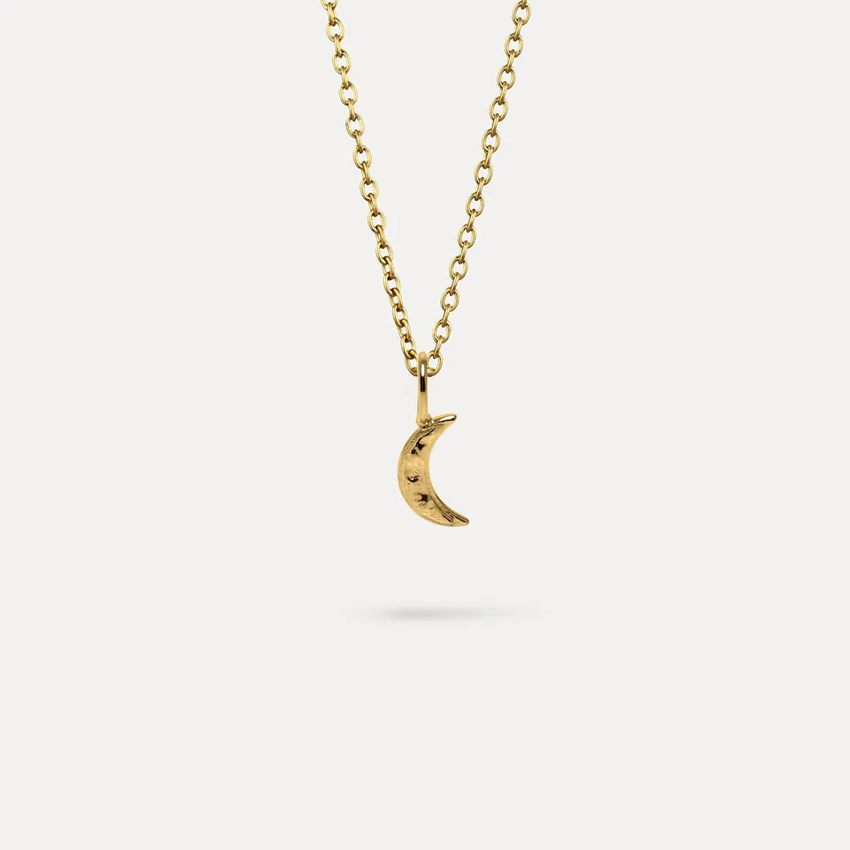 Stilnest Lunar Eclipse Halskette 45cm Gold Vermeil