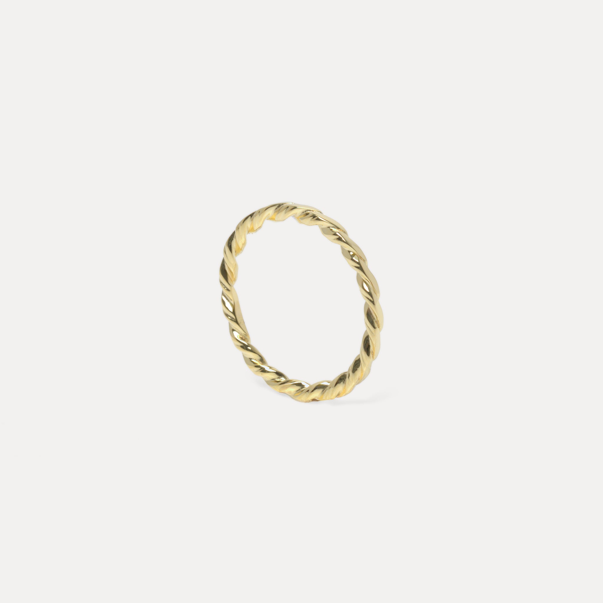 Stilnest Twisted Ring 585 Gold Seilring Massivgold Gr. 49-64