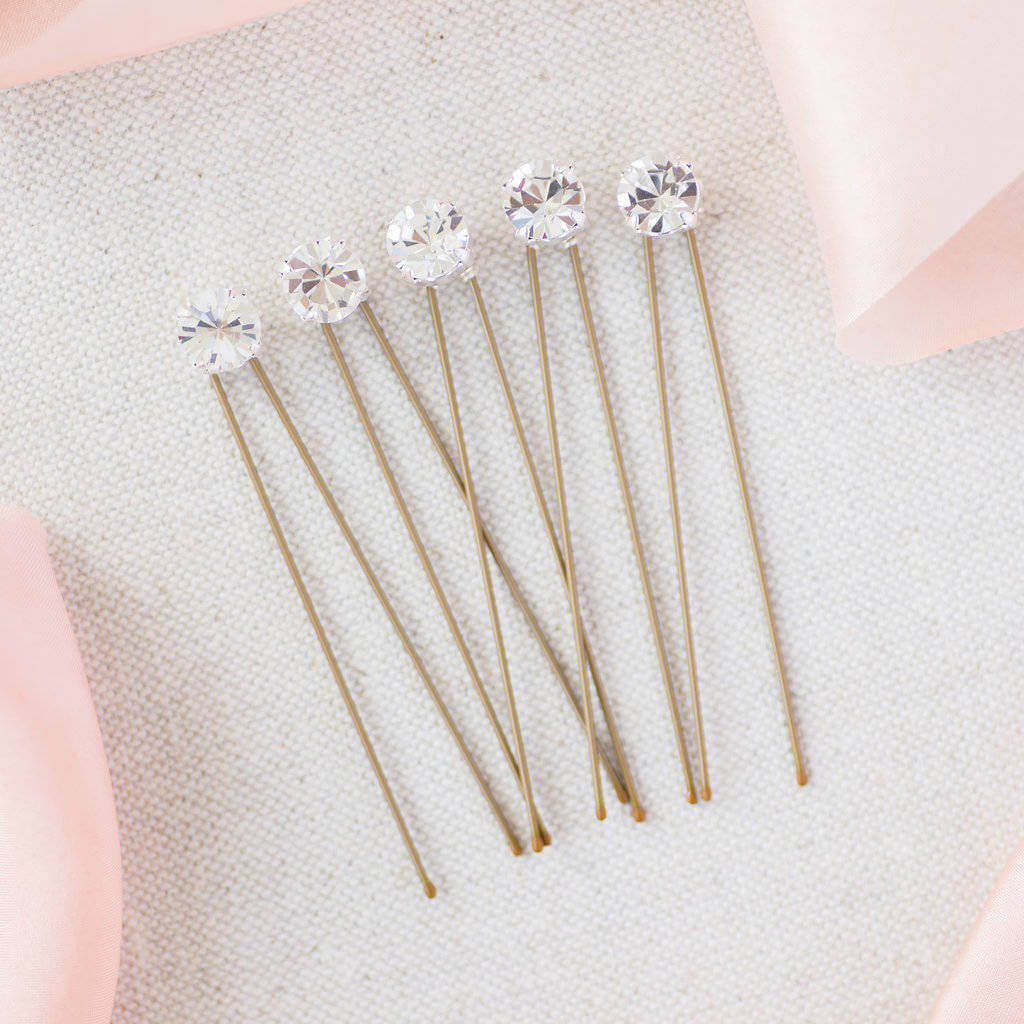 Joy by Corrine Smith Keepsake Charms Diamante Haarnadeln 5er Hochzeit