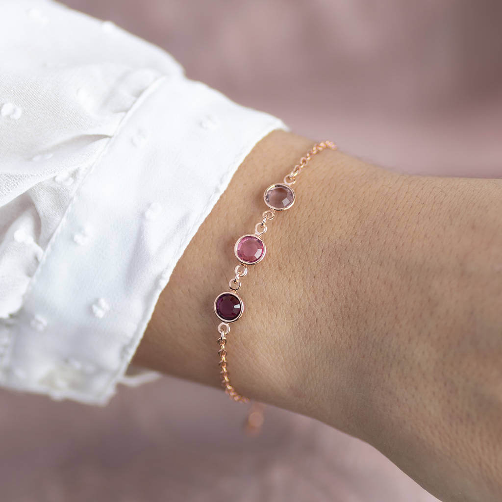Joy by Corrine Smith Family Geburtsstein Armband Rosegold