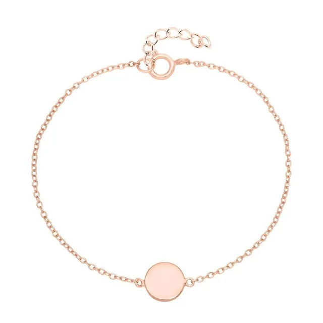 JEWLIX ID-Armbänder Armband Sterlingsilber rosévergoldet
