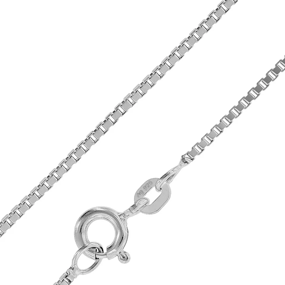 trendor Halsketten Veneziakette 925 Silber 42cm 0,9mm Halskette