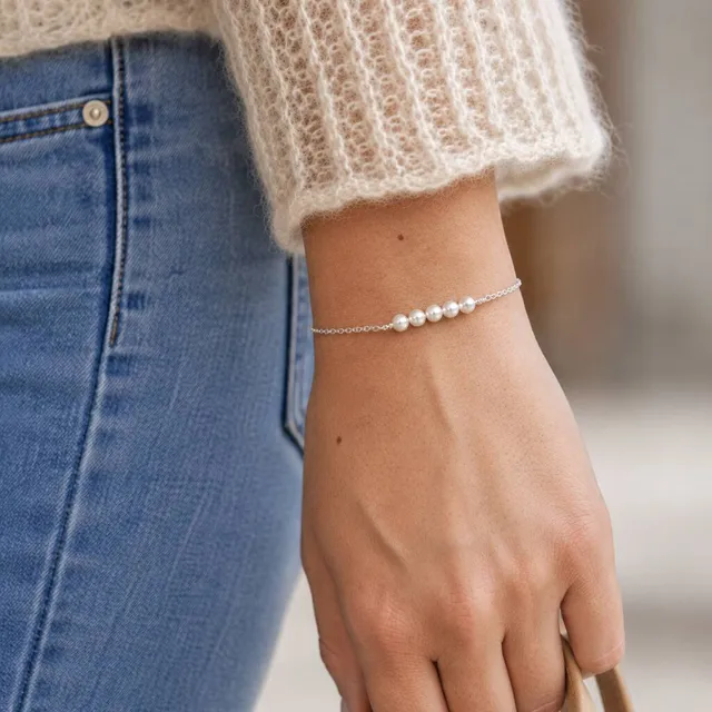 Joy by Corrine Smith Pearl Armband Gold mit Swarovski Perle