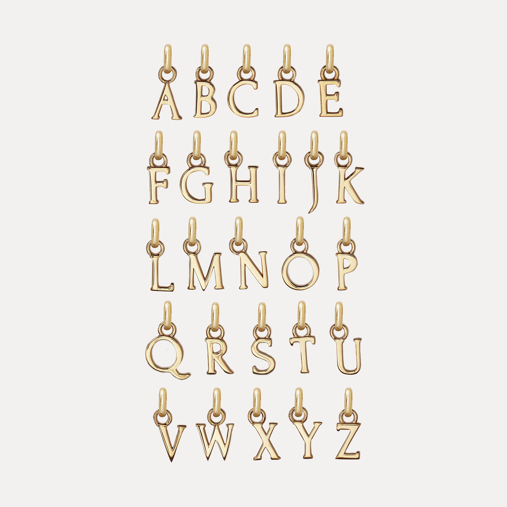 Stilnest Mini Initial Kette 585 Gold Buchstabe A 45cm