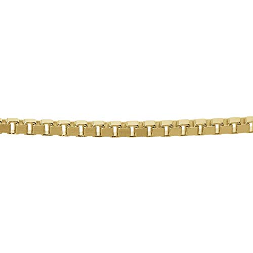 trendor 39450 Veneziakette Silber Goldplattiert 0,9 mm 50 cm