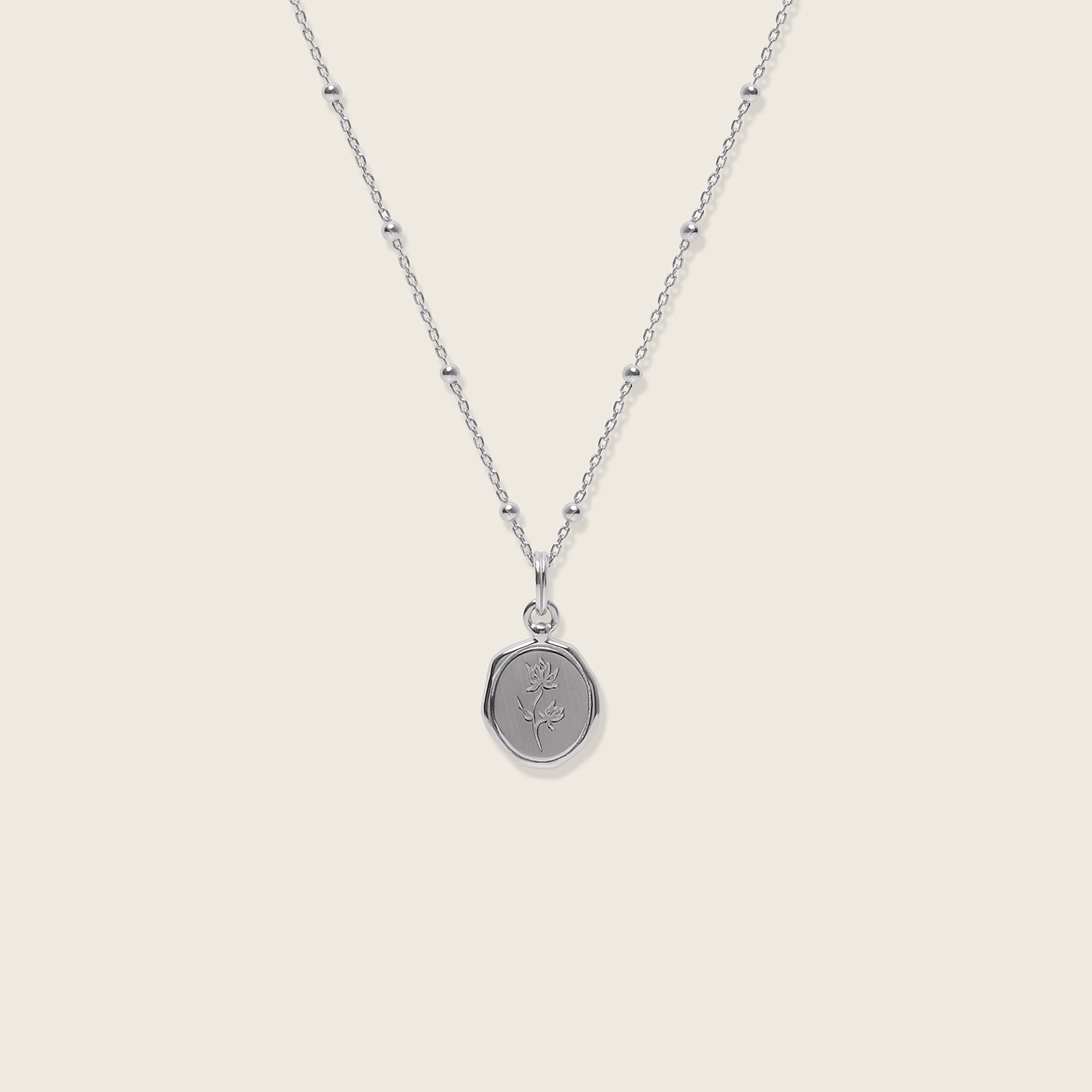 Stilnest Floral Seal Kette Gold Vermeil 45cm Panzerkette