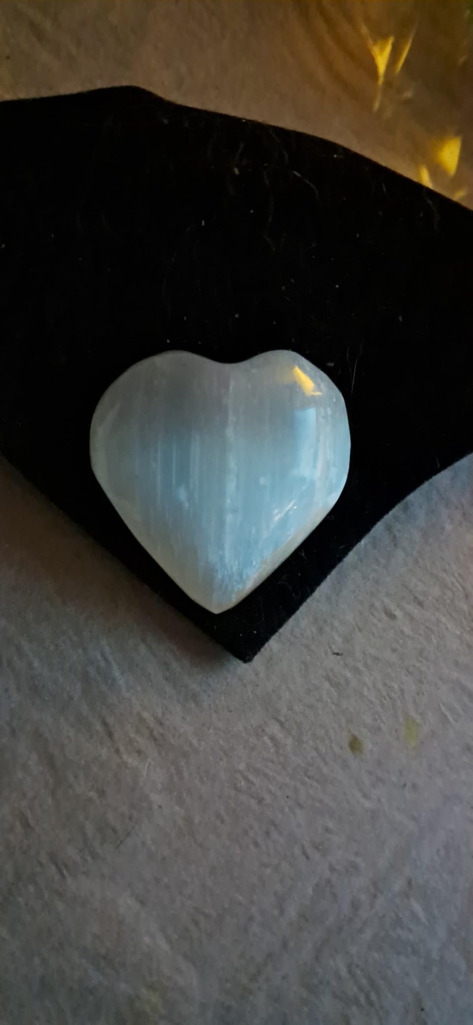 NKlaus Healing Crystals Selenit Herz Handschmeichler 4 cm