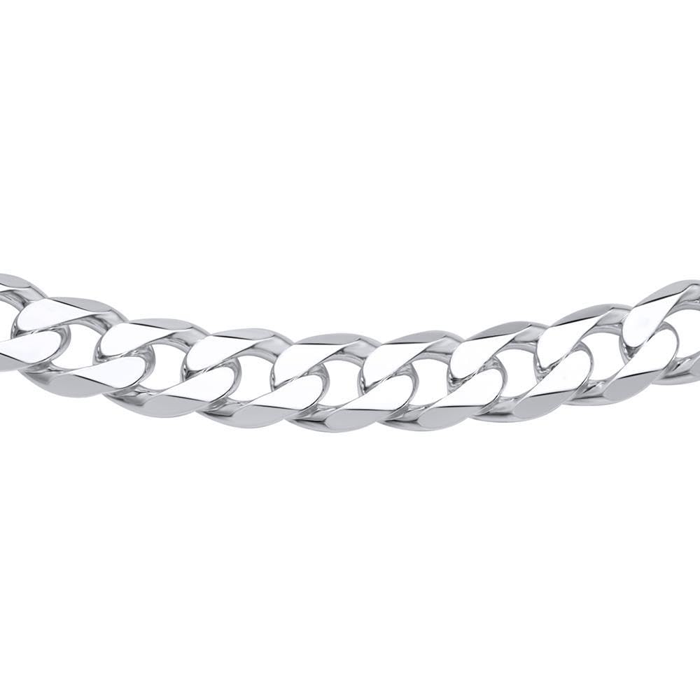 JEWLIX Panzerketten Silberkette 925 Herren 9,5 mm 50 cm