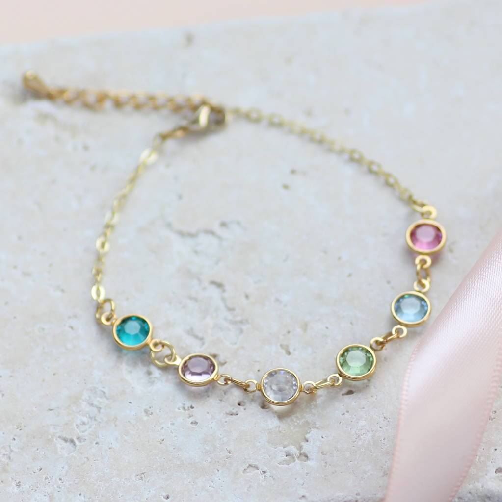 Joy by Corrine Smith Family Armband vergoldet Geburtsstein