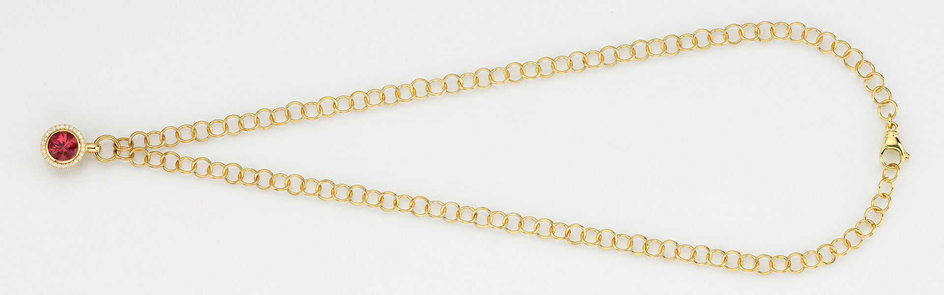 Eugen Rühle Anhänger 41.5879.351-100 Diamant 0,14ct Rosaturmalin 585