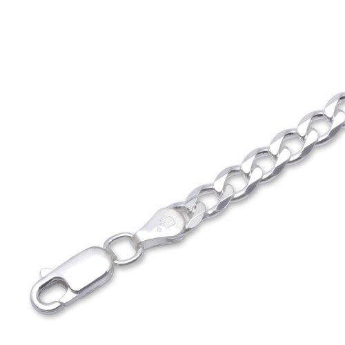 JEWLIX PA0045 Armband 925 Silber 4,5mm Panzerkette