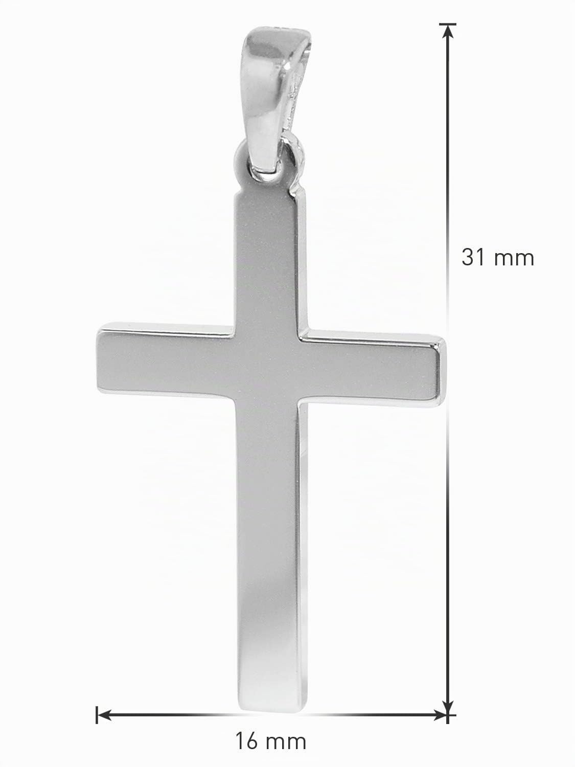 trendor 35844 Halskette Herren Kreuz Silber 925