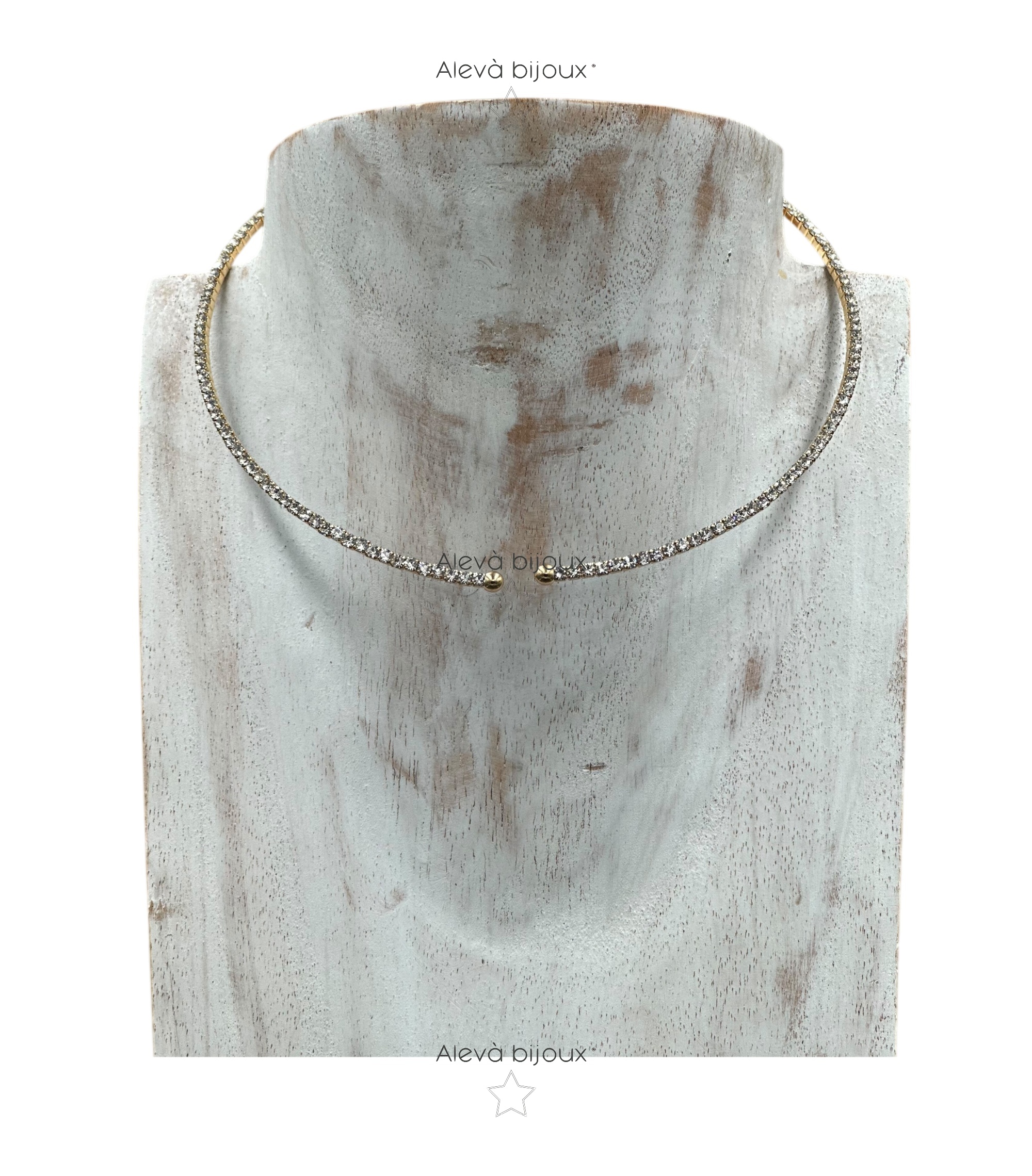 Alevá Bijoux Fab Collarino Halskette Gold Choker