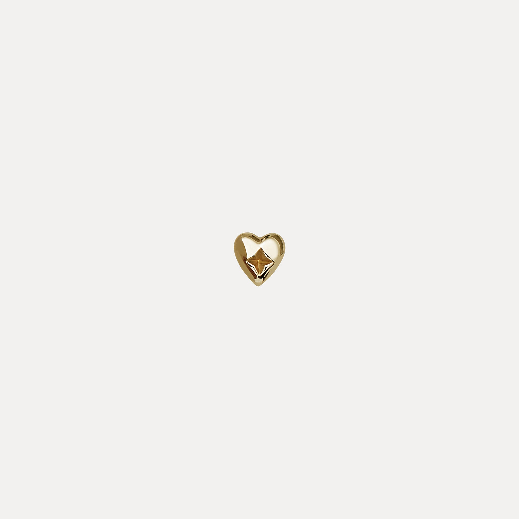 Stilnest Heart Ohrstecker 585 Gold Herz Single Mini