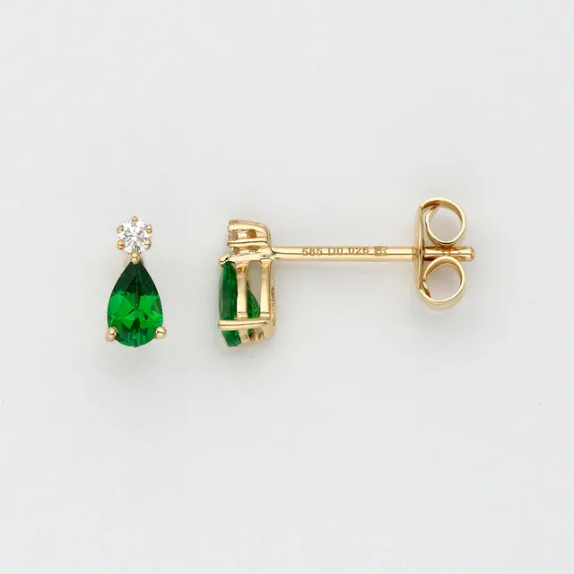 Eugen Rühle Ohrschmuck Ohrstecker Brillant 0,05ct Ohrringe 585 Gelbgold