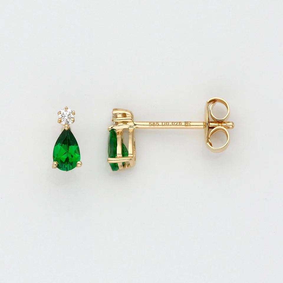 Eugen Rühle Ohrschmuck Ohrstecker Brillant 0,05ct Ohrringe 585 Gelbgold