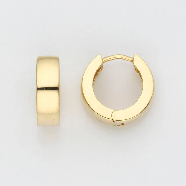 Eugen Rühle Ohrschmuck Scharnier-Creolen 12mm Gelbgold