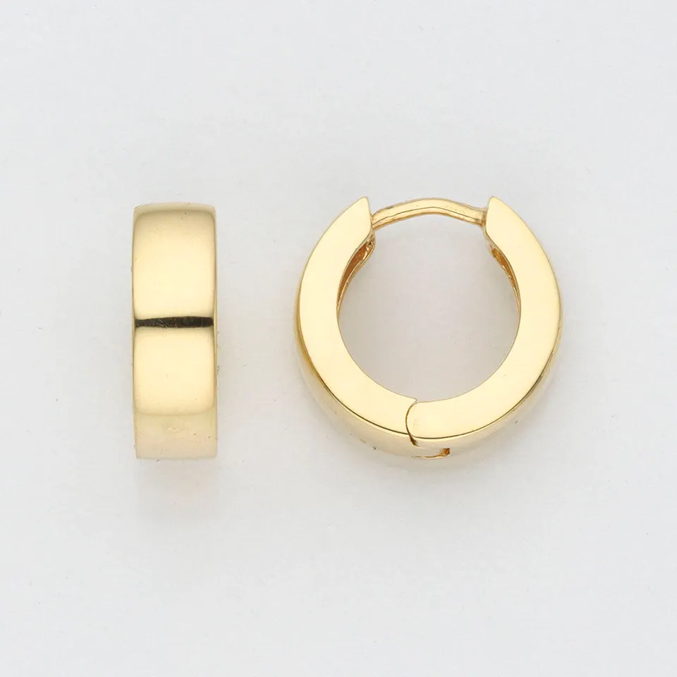 Eugen Rühle Ohrschmuck Scharnier-Creolen 12mm Gelbgold