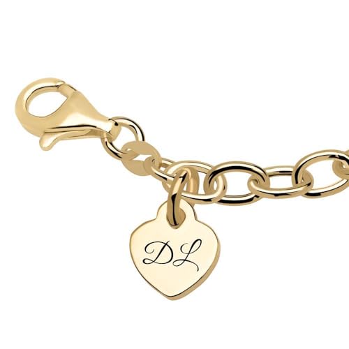JEWLIX ID-Armbänder Herzarmband vergoldet 925er Silber