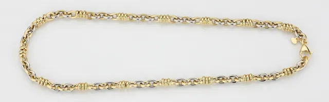 Eugen Rühle Fantasiekette halbmassiv 6mm 585 Gold Halskette