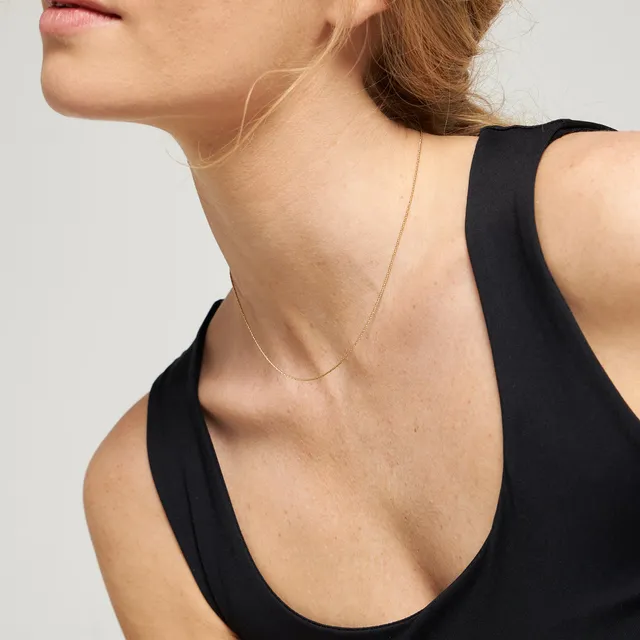 Stilnest Spiral Dainty Chain Choker Halskette Gold Vermeil