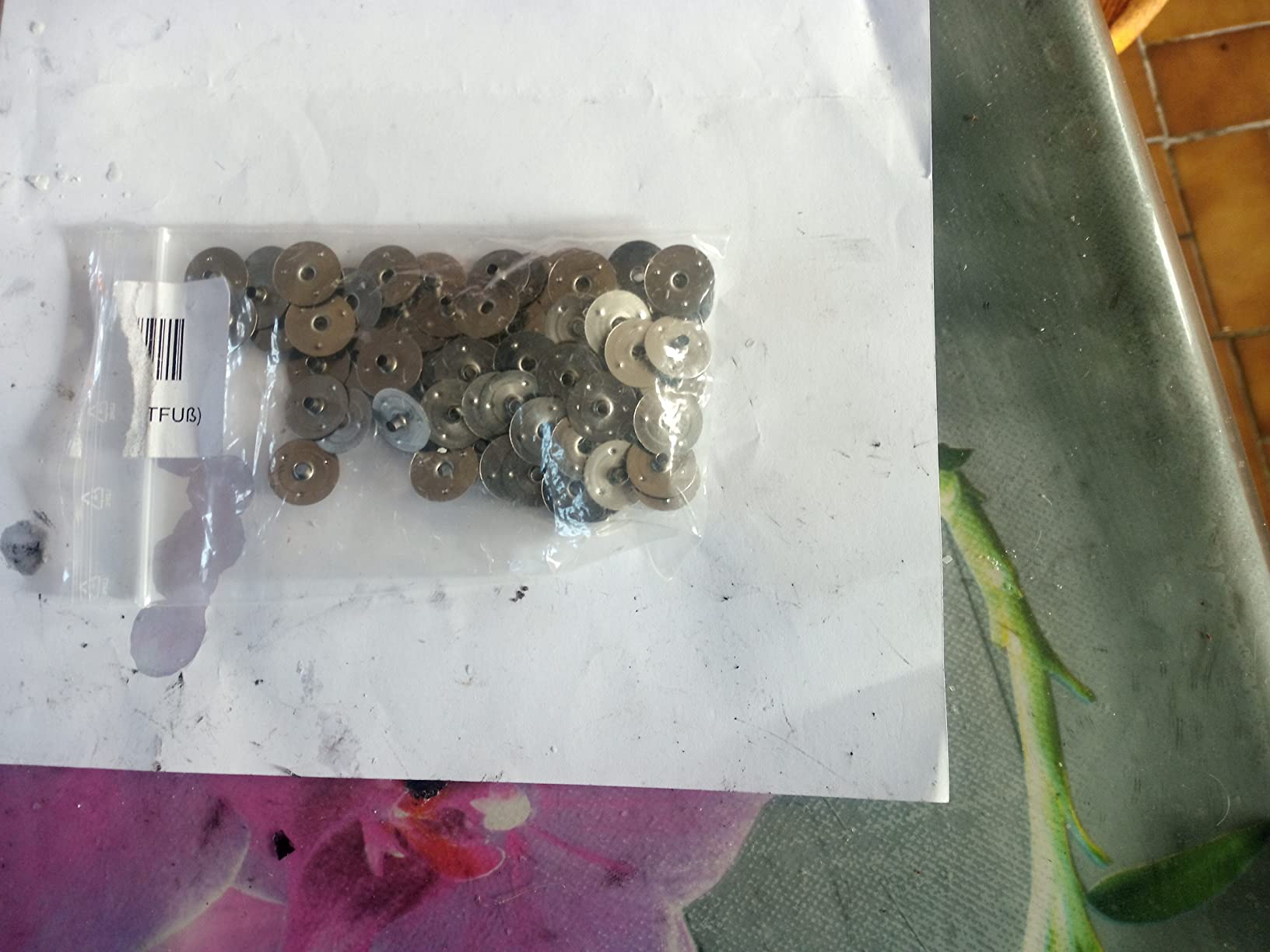 NKlaus Wicks Dochtfüße 15x2,5 mm Dochthalter 75 Stück Metall