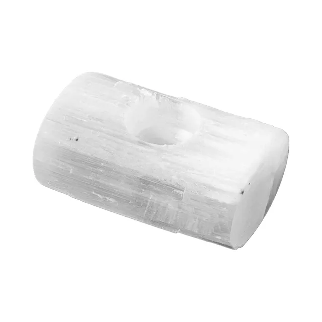 NKlaus Healing Crystals Selenit Teelichthalter 12x8cm Stein