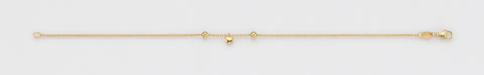 Eugen Rühle Armband 96.5111 Herz Goldarmband 585 Gelbgold