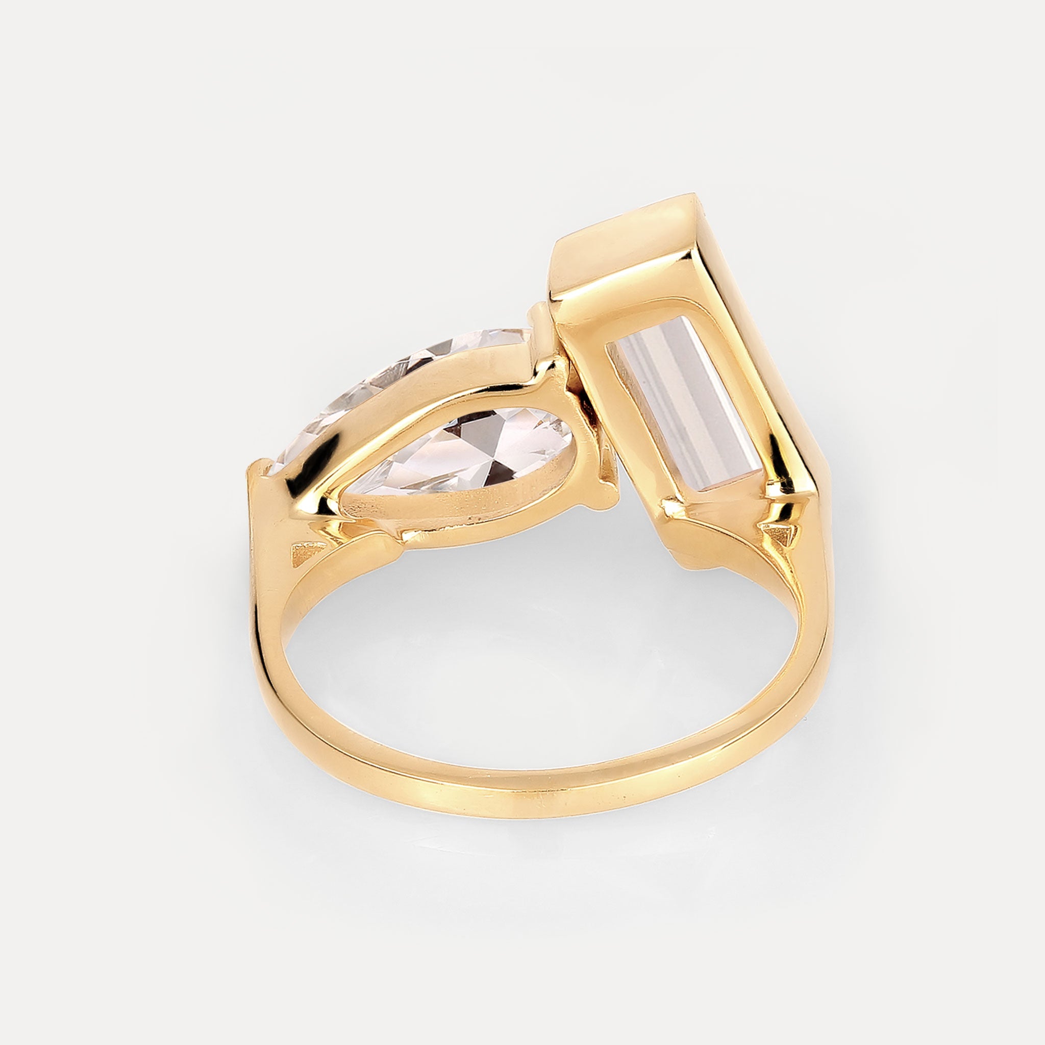 Stilnest Beryll Balance Ring Gold Vermeil Gr. 52