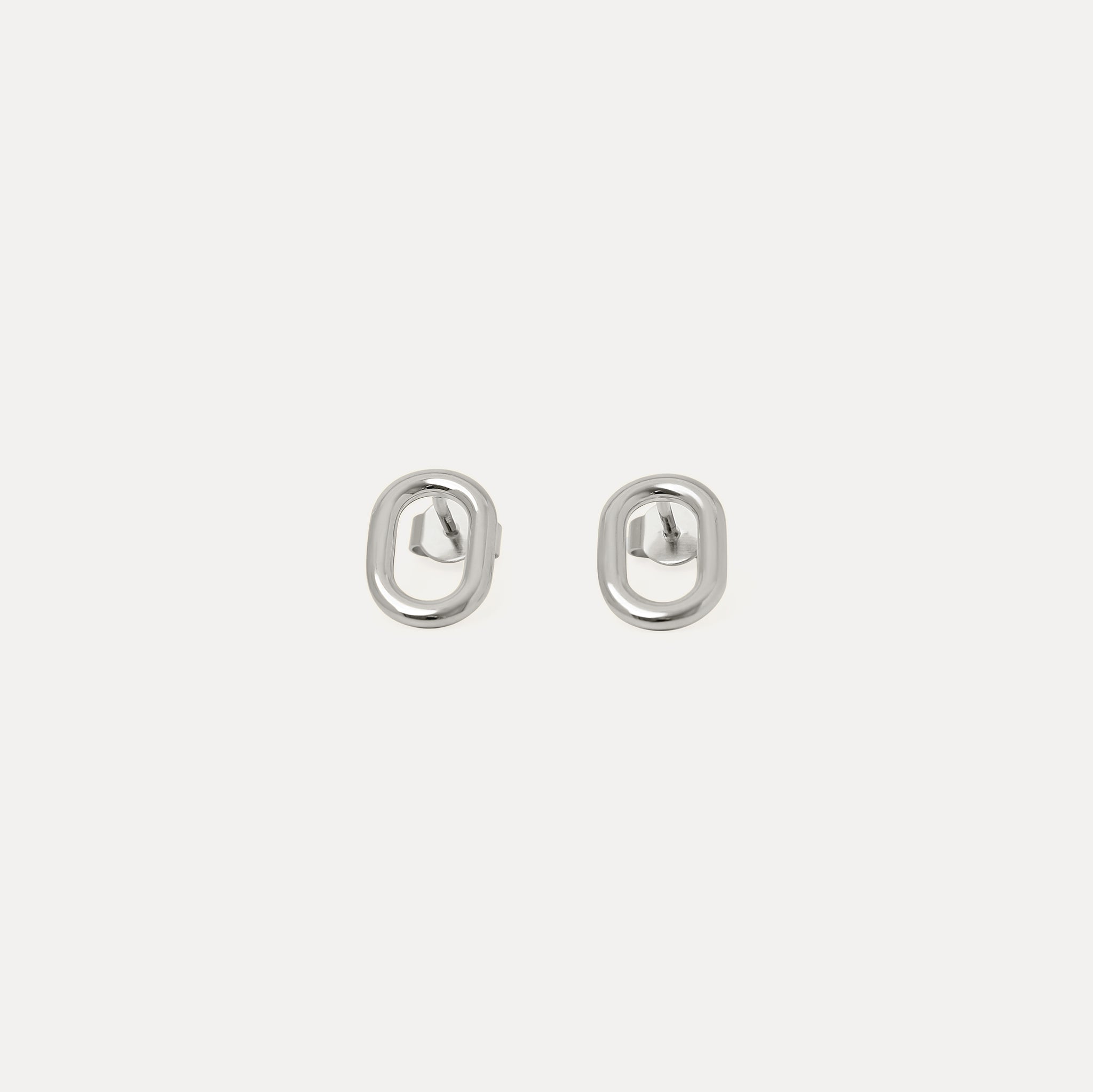 Stilnest O Bold Ohrstecker Ohrringe 24k Gold Vermeil