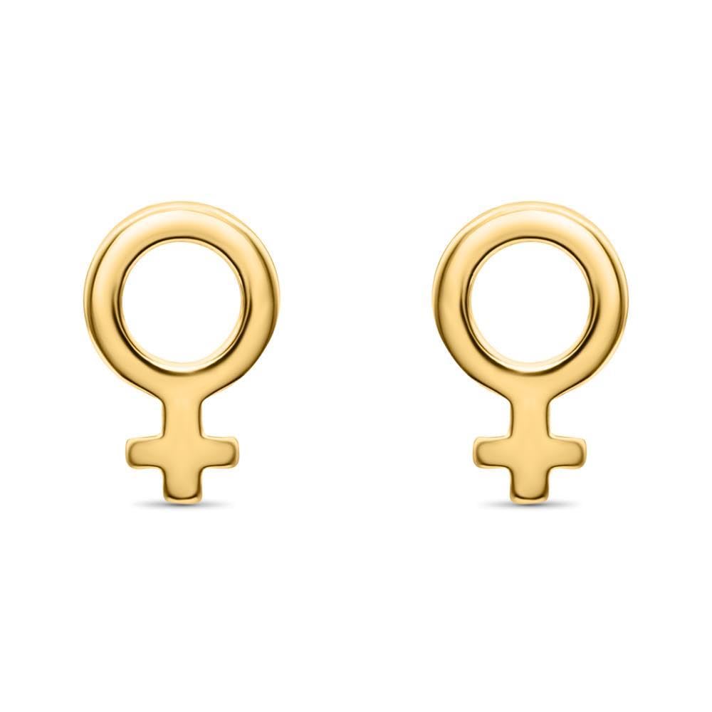 JEWLIX Venusspiegel Ohrstecker Rosé Ohrringe Damen