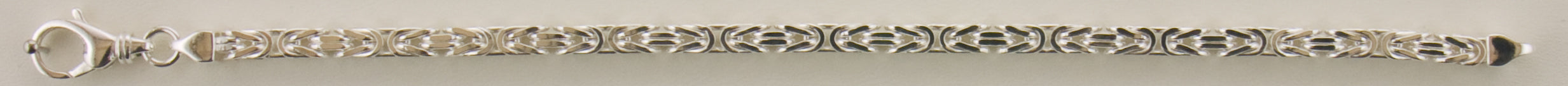 Eugen Rühle Königskette massiv 8-kant 3,2mm Halskette Silber 50cm