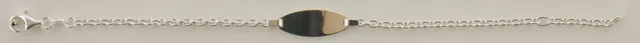 Eugen Rühle Armbänder ID-Band Ankerkette Armband 925 Silber