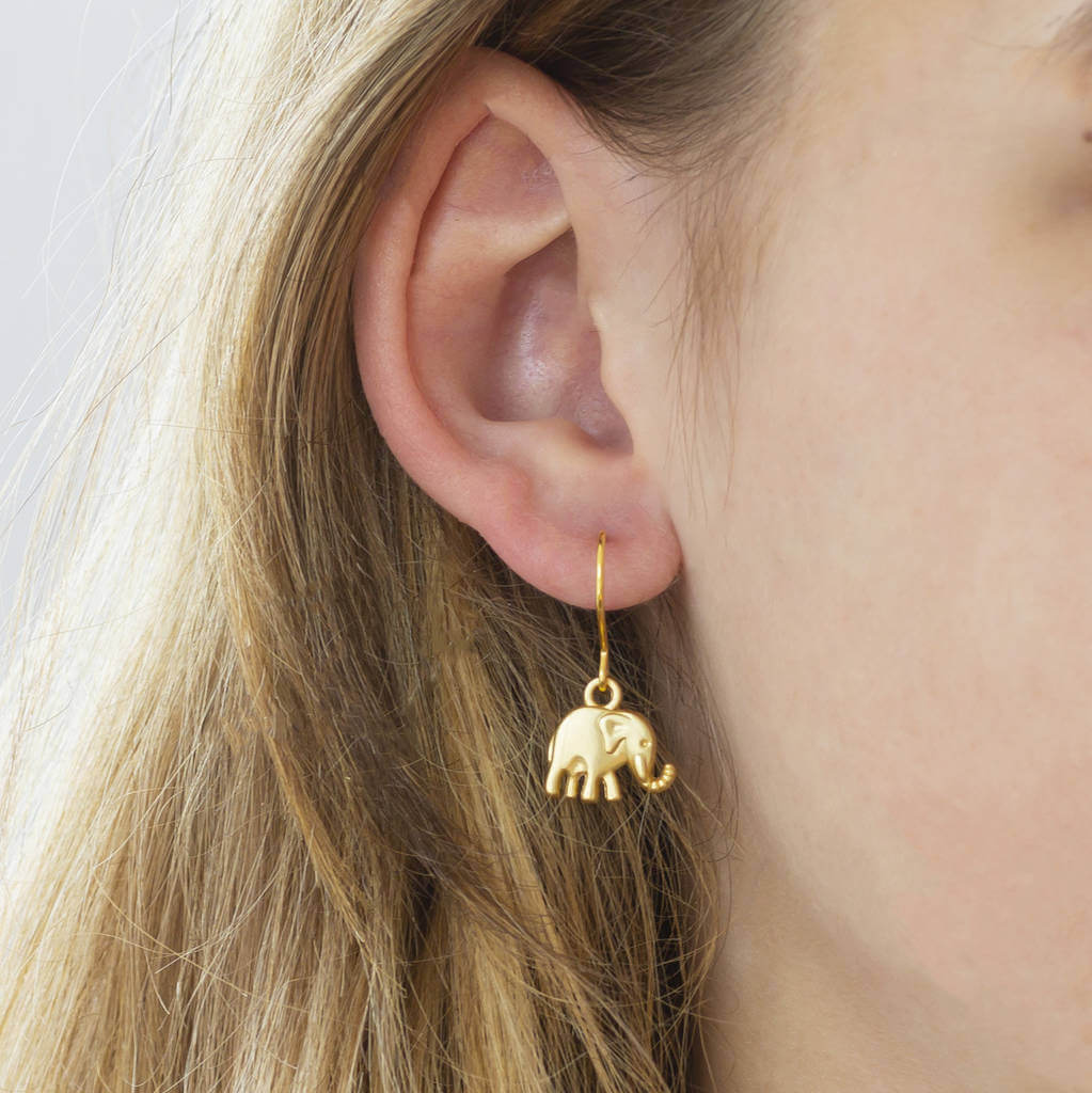 Joy by Corrine Smith Elephant Ohrringe Gold Silber
