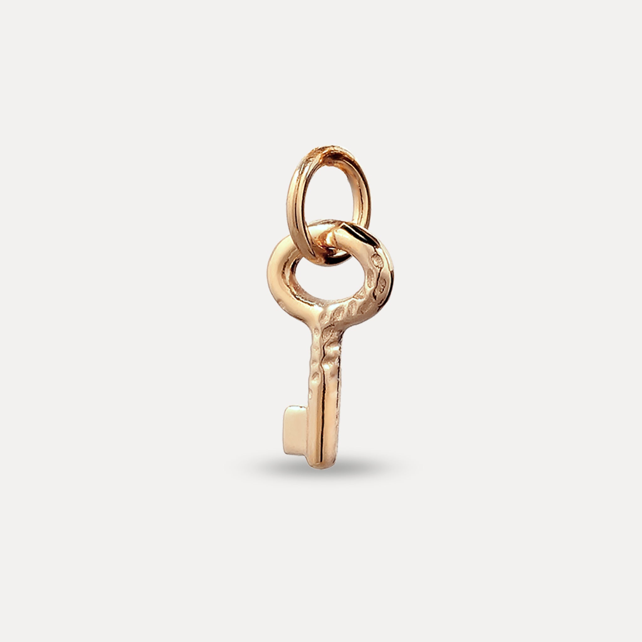 Stilnest Tiny Key Anhänger 585 Gold Schlüssel Massivgold