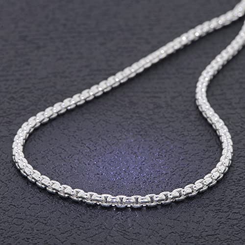 trendor 39415 Venezia-Kette 925 Silber Halskette Rund 3,7 mm