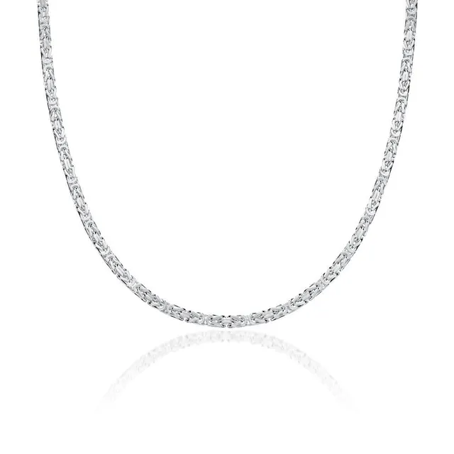 JEWLIX Königsketten Herrenkette Silber 2,5mm 50 cm