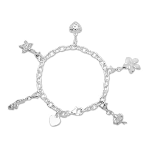 JEWLIX ID-Armbänder CB0008 Bettelarmband Silber 26 cm Herz